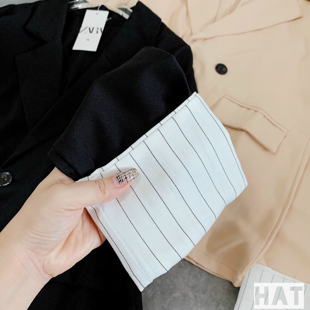 Áo Blazer công sở viền gấu áo