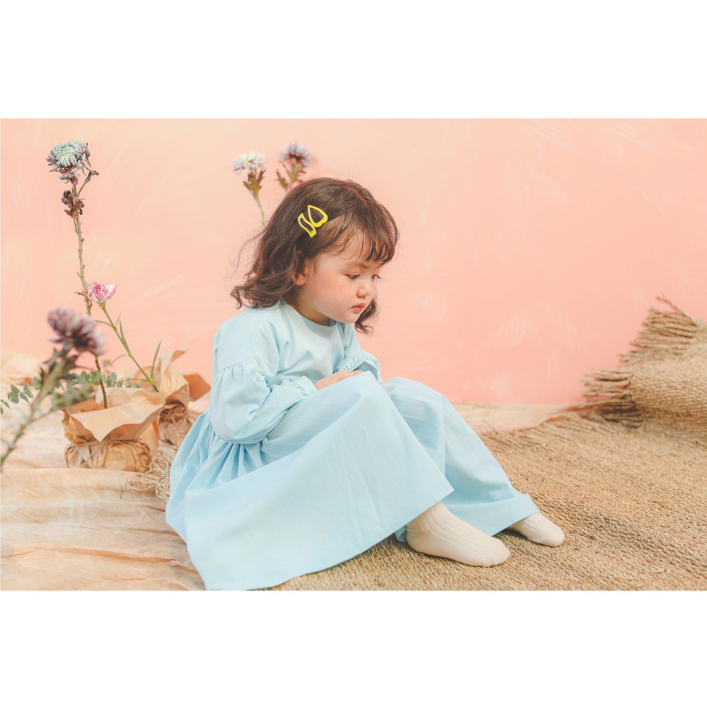 Váy xanh dài tay BG GMG20DR021 - Lovekids