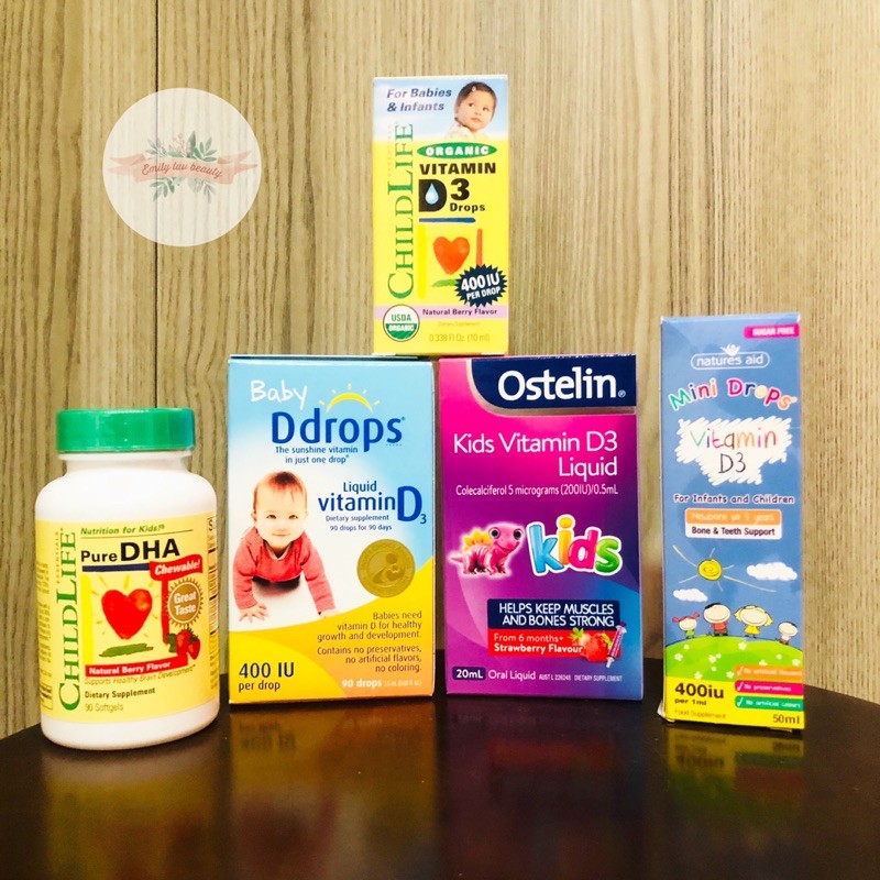 Vitamin D3 Baby Drops Mỹ cho bé yêu từ 0-12 tháng