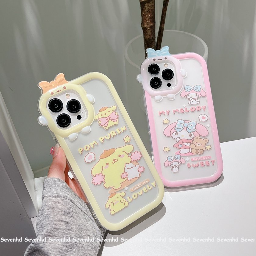 Ốp Điện Thoại Mềm Trong Suốt Họa Tiết Quái Vật Nhỏ Cho iPhone 14 13 12 11 Pro Max Xs Max Xr X 7 8 6 6s Plus