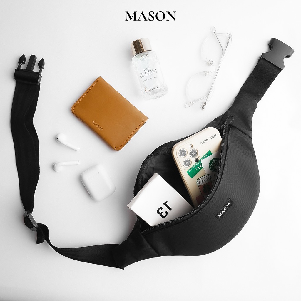 Túi bao tử đeo chéo nam nữ unisex nhỏ gọn tiện lợi Daily Bag vải Oxford nhập khẩu thương hiệu MASON - M09