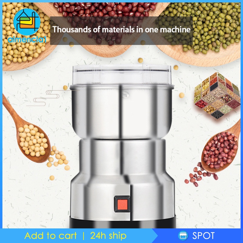 [ALMENCLA1]EU Plug Electric Coffee Beans Grains Grinder Kitchen Herb Grinding Machine