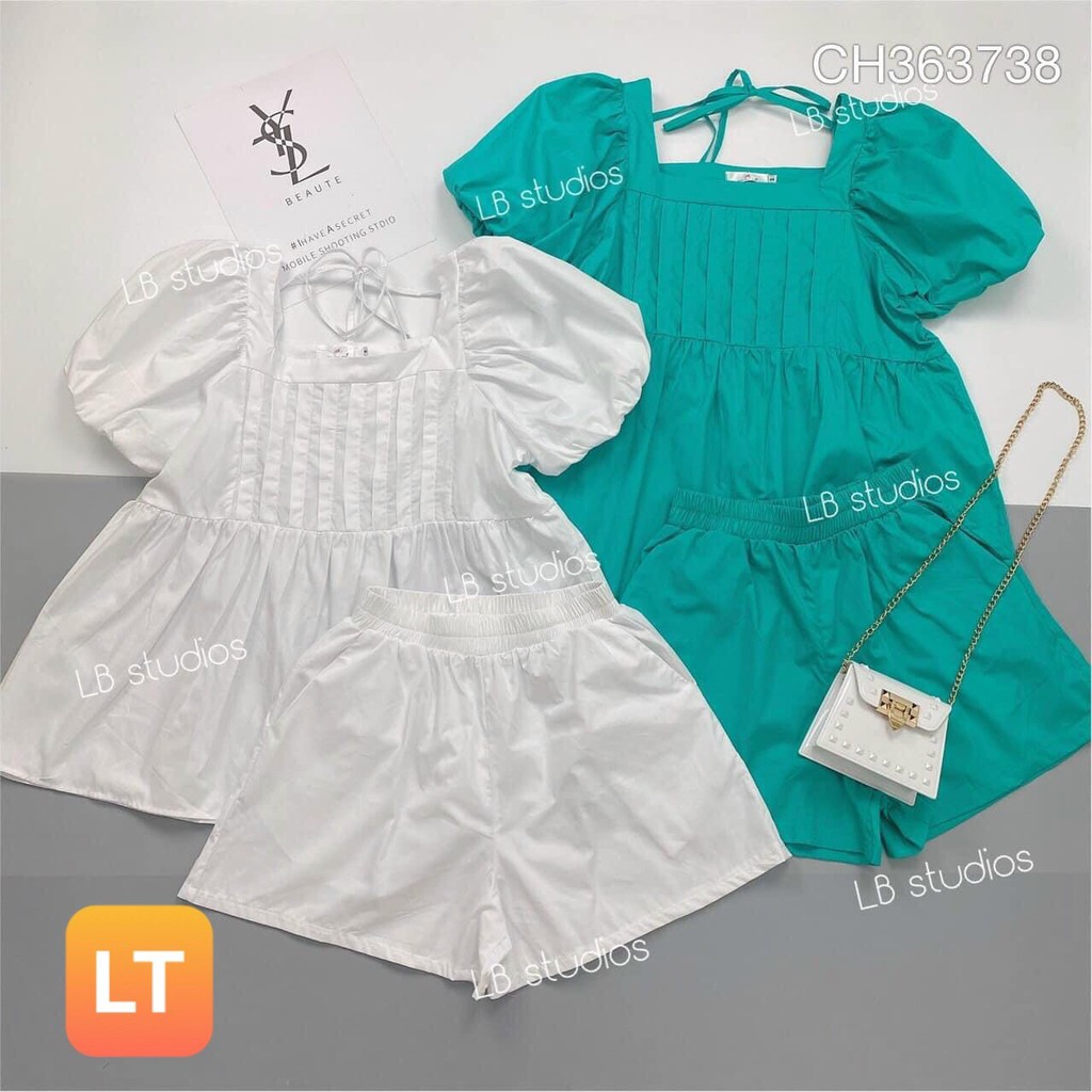 set đồ bộ nữ babydoll vải đẹp, kiểu dáng hiện đại thoải mái