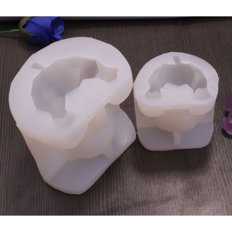Khuôn Silicone Hình Gấu 3D Làm Xà Phòng DIY