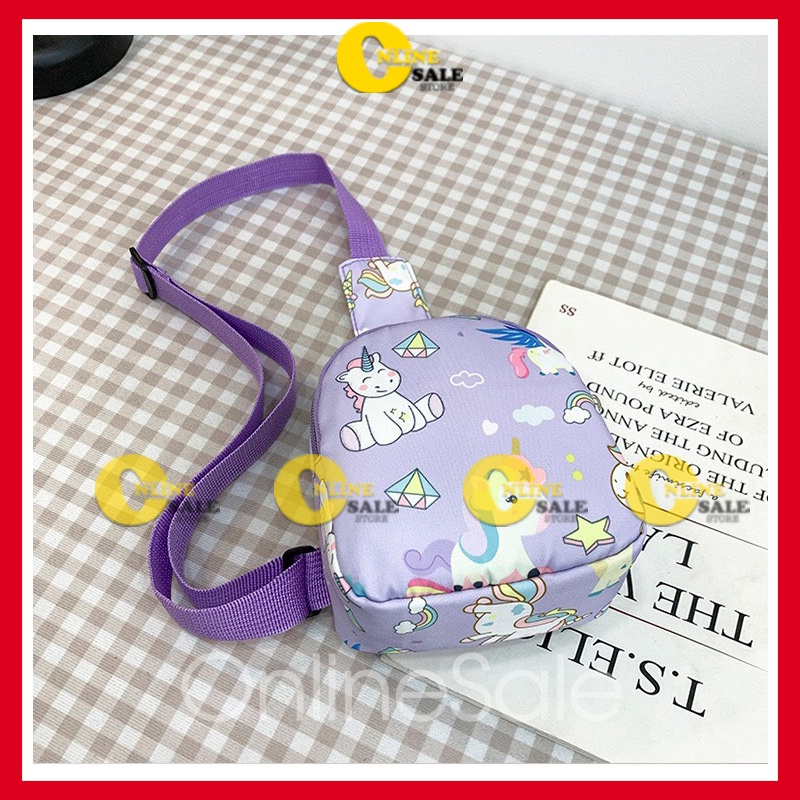 Túi đeo vai tréo thời trang trẻ em balo đi chơi du lịch cho bé trai bé gái từ 2 3 4 5 tuổi