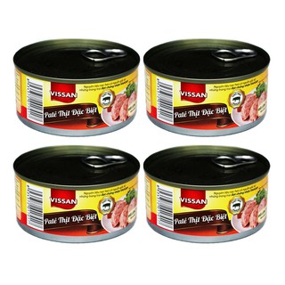 Combo 4 Pate Thịt Đặc Biệt Vissan 170g (Date 2026)