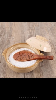 Muôi xới cơm hình cá gỗ mộc mạc 🐟