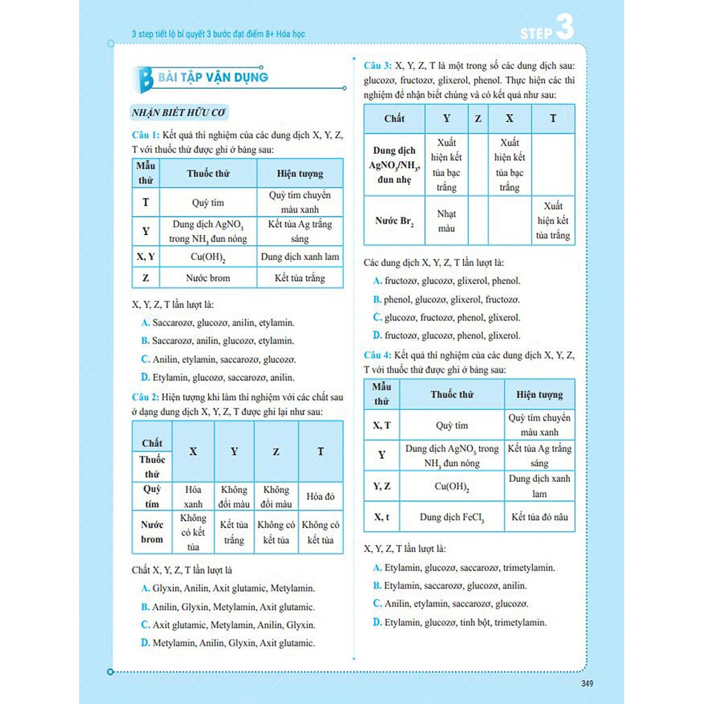 Sách 3 STEP – Tiết lộ bí quyết 3 bước đạt điểm 8+ Hóa Học