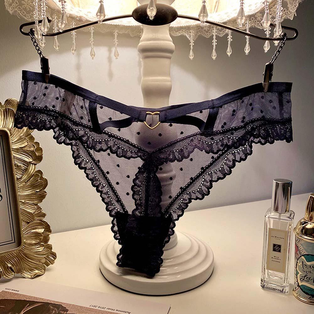 Quần Lót Ren Lưới Thoáng Khí Lưng Thấp Màu Sắc Đa Dạng