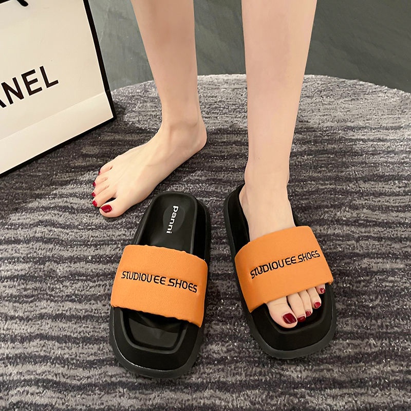 Dép đế cao Dép Sandal Đi Biển Đế Dày Mềm Mại Phong Cách Thời Trang Mùa Hè