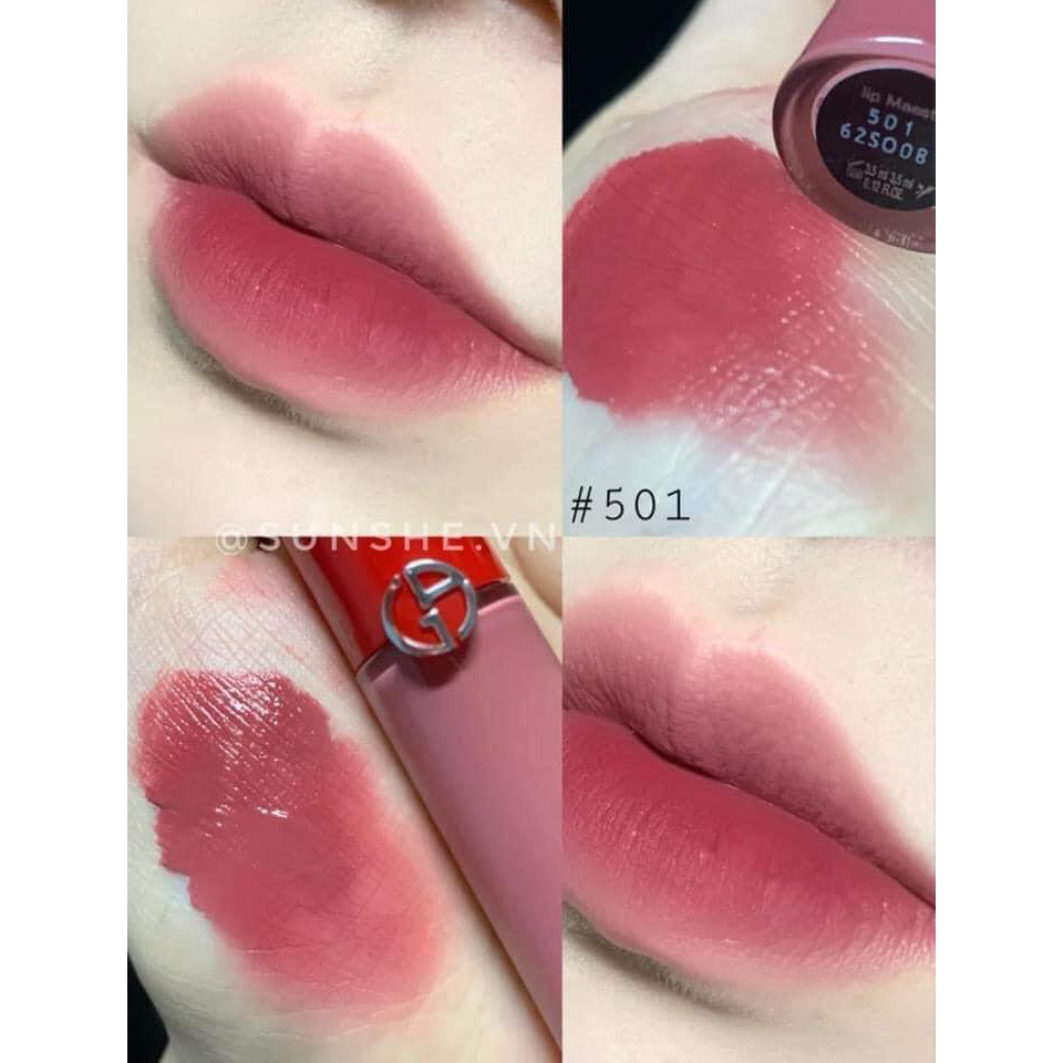 Son kem Giorgio Armani Lip Maestro 205 FIAMMA - 206 CEDAR - 501 Minisize Fullsize - 208 - 209 - 103 - 524