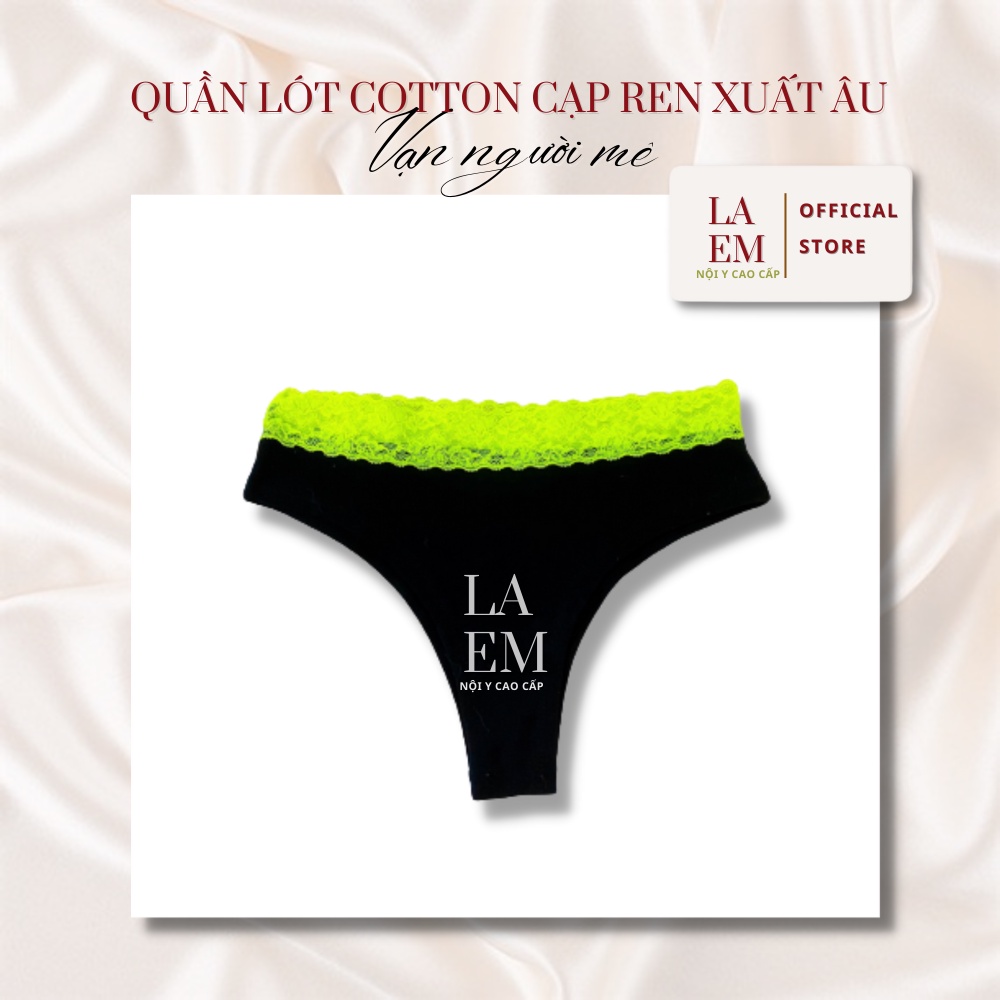 Quần lót nữ cotton cạp ren xuất xịn