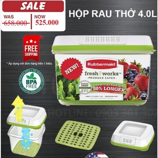 Hộp Đựng Rau Củ Rubbermaid Fresh Works 4 Lít