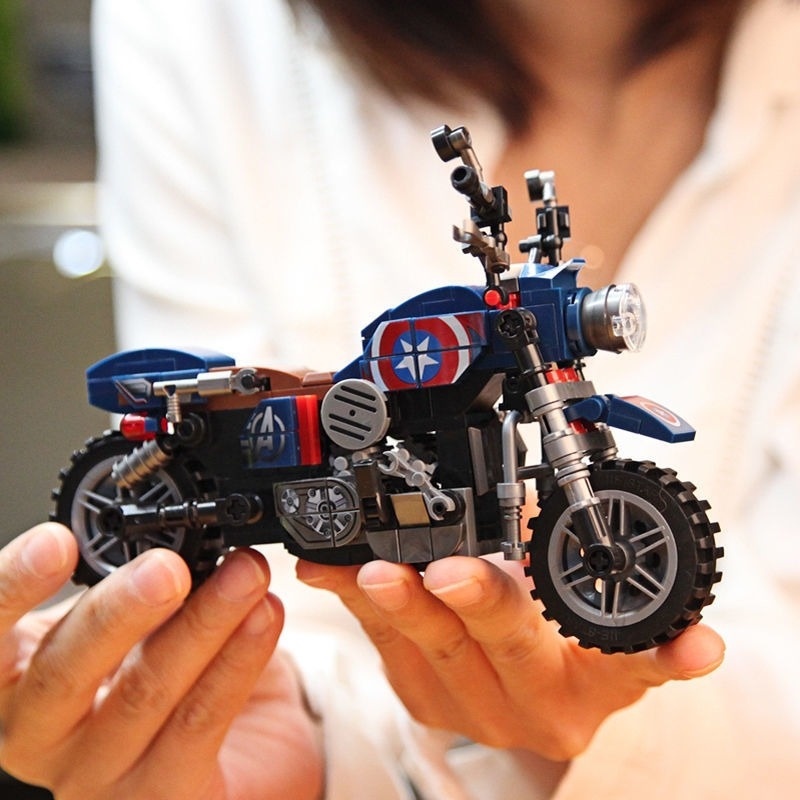 Mô hình đồ chơi lắp ráp nhân vật siêu anh hùng Marvel vui nhộn