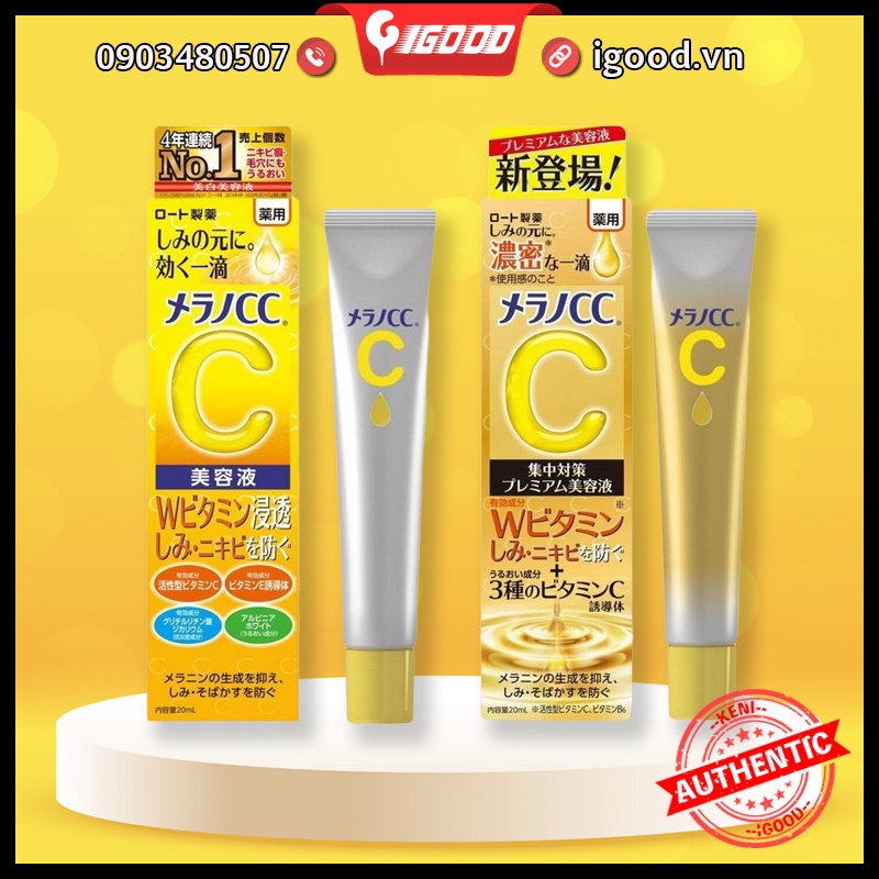 Serum CC Melano ngừa thâm, trắng da Nhật Bản 20ml