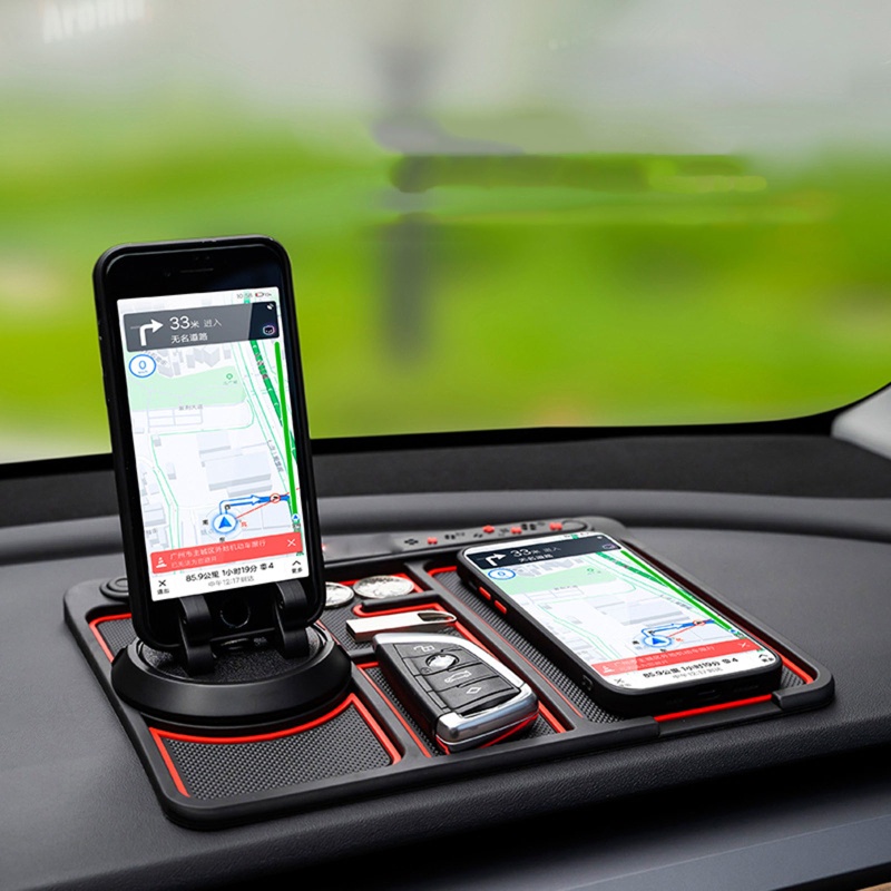 Linh Kiện Điện Tử I3600 I3600 Chất Lượng Cao° Thảm Lót Xe Hơi SUV 4 Trong 1 Không Trượt Có Hương Thơm Kèm Giá Đỡ Điện Thoại Xoay 4 Trong 1