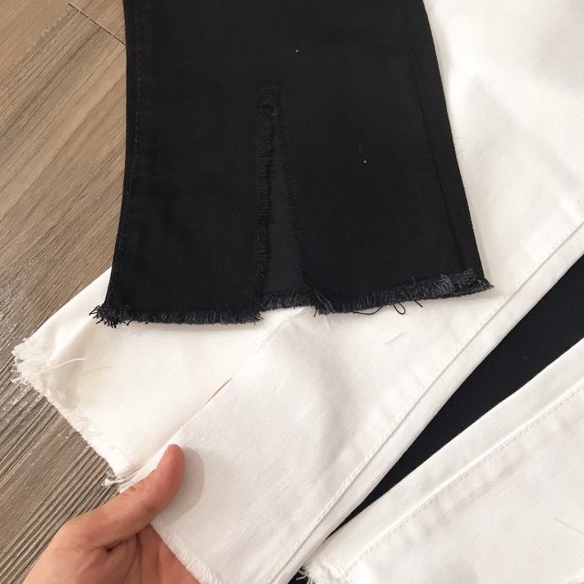 [ Mã FAGREEN55 giảm 10% tối đa 30K đơn 99K] Quần loe xẻ ống - hình thật | BigBuy360 - bigbuy360.vn