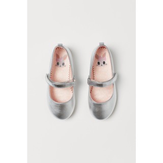 Giày búp bê bạc hm h&m size 28 17.3cm_hàng chính hãng anh