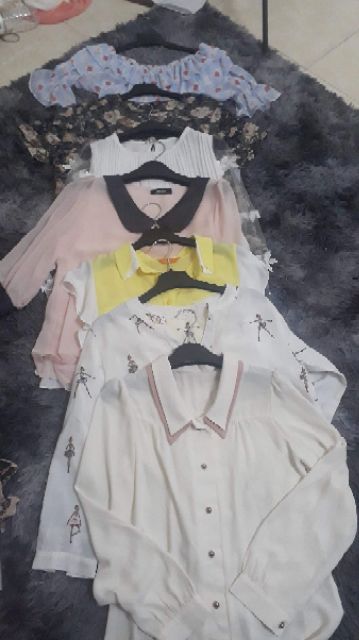 Áo sơ mi kiểu vintage Hàn đẹp long lanh