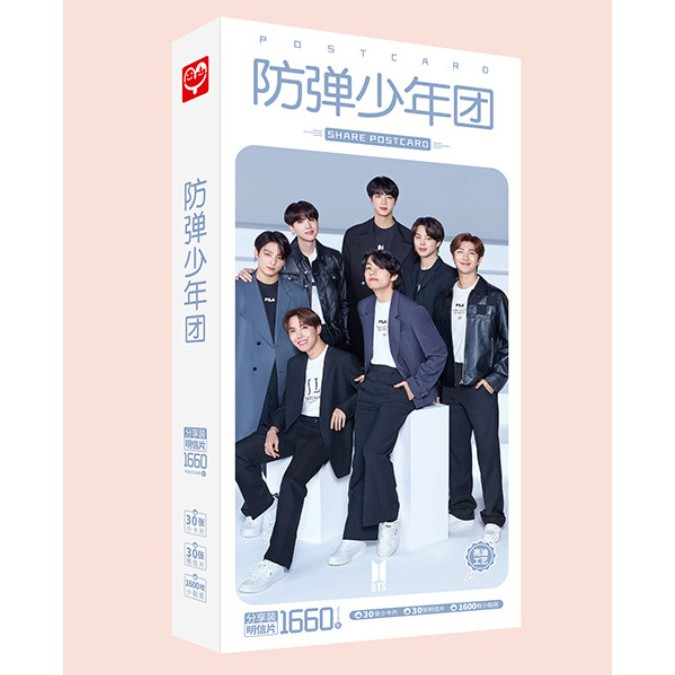 Hộp ảnh BTS dành cho thần tượng các fan postcard BTS nhiều mẫu mới