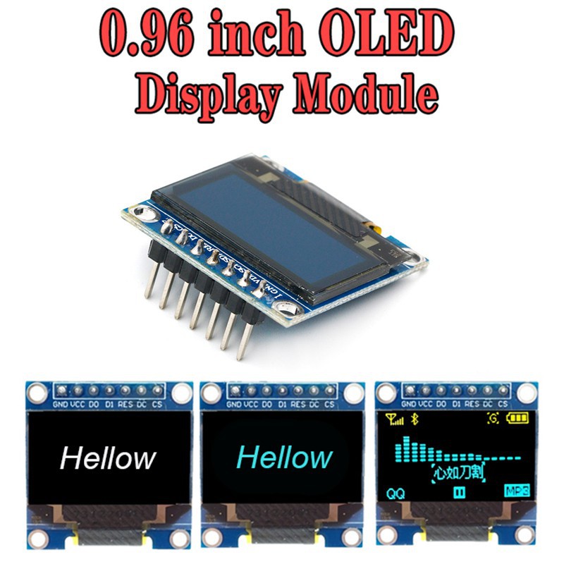 Màn hình  OLED LCD 128X64 0.96 inch SSD1306 hỗ trợ SPI và I2C