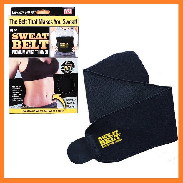 Đai nịt bụng Sweat Belt giảm mỡ bụng - đai quấn nóng giảm cân định hình eo thon