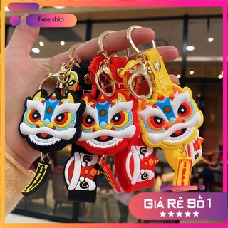 Móc khoá đầu lân may mắn hot trend 2021