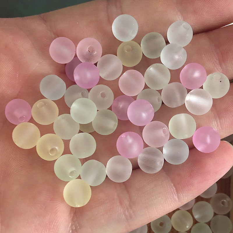 Hạt tròn màu kẹo tùy chọn dùng làm trang sức DIY đa dụng