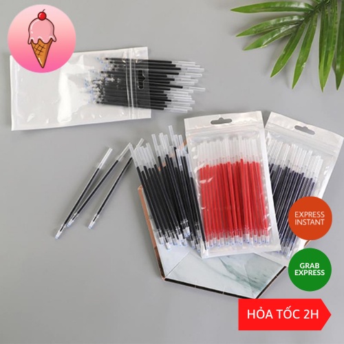 Set 20 Ruột Bút Bi Nước Nhiều Màu Xanh Đỏ Đen - K160