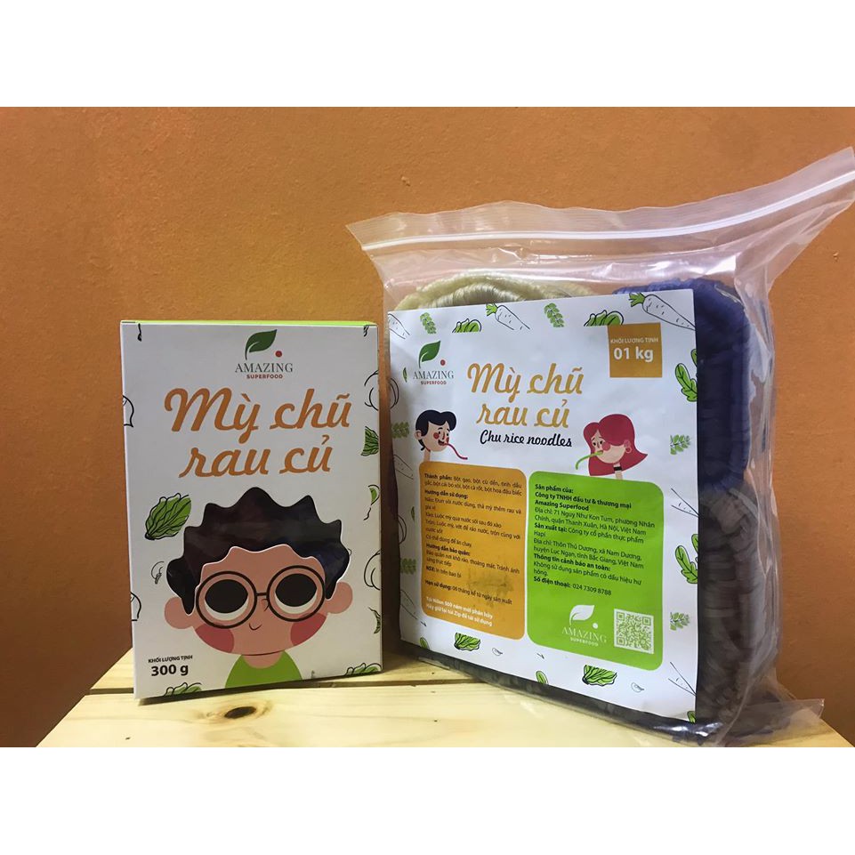 Mỳ Chũ Rau Củ 6 vị (Công nghệ chế biến rau củ Nhật Bản) cho bé ăn dặm - Size lớn 1kg tiết kiệm hơn