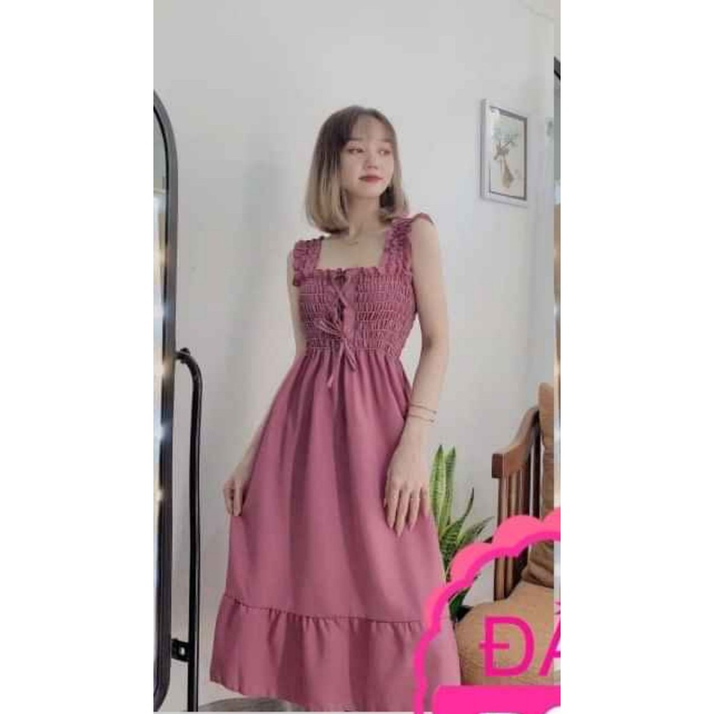 [Mã FAXANH1505 giảm 10K đơn 50K] Đầm rút dây đuôi cá