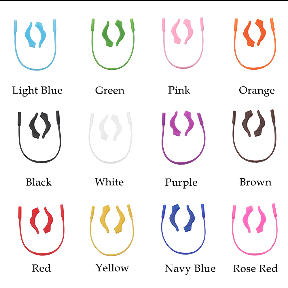 (Hàng Mới Về) Dây Đeo Mắt Kính Bằng Silicon Kiểu Dáng Thể Thao Tiện Dụng