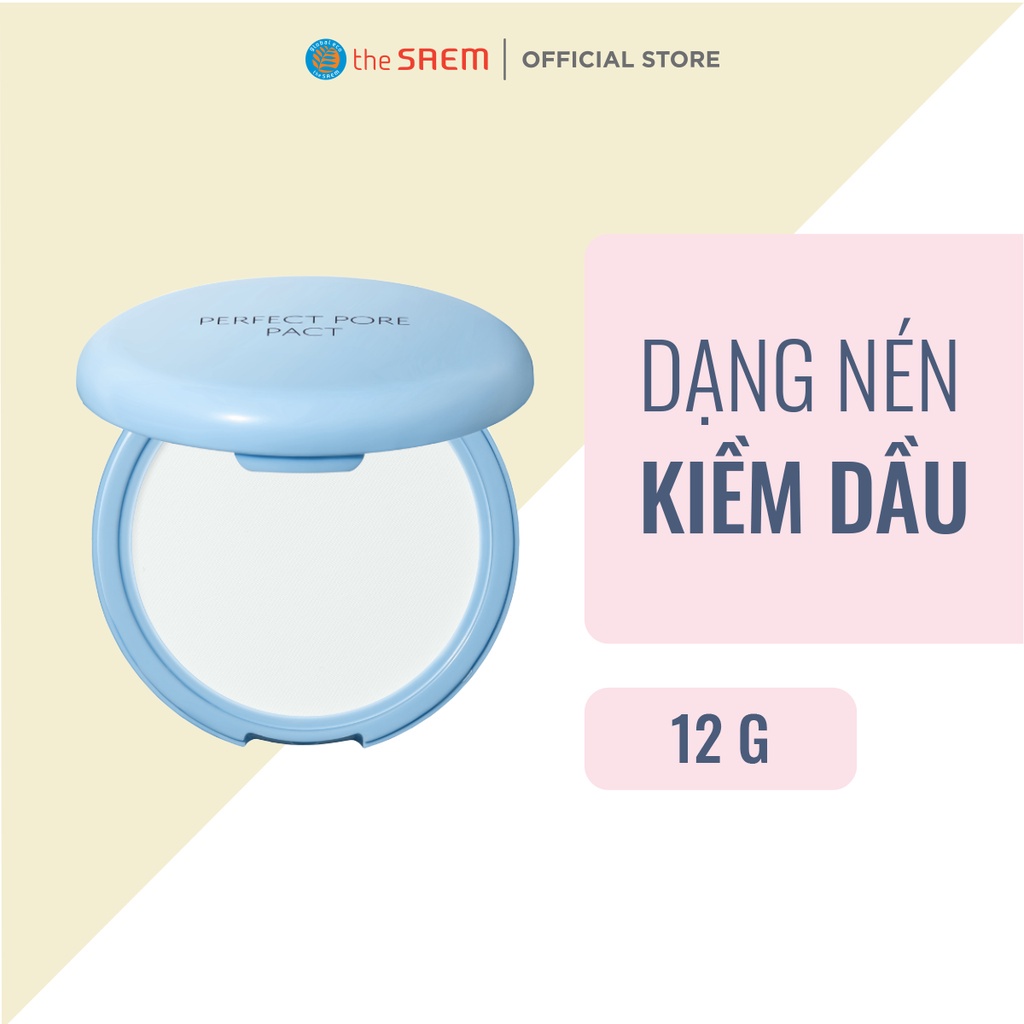 Phấn Phủ Dạng Nén Kiềm Dầu The Saem Saemmul Perfect Pore Pact 12g