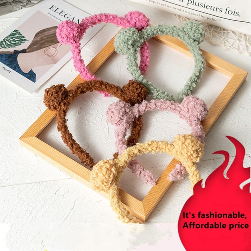 Băng Đô Cài Tóc Hình Tai Gấu Thời Trang Cho Rửa Mặt