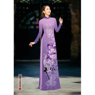 vải áo dài con hạc 