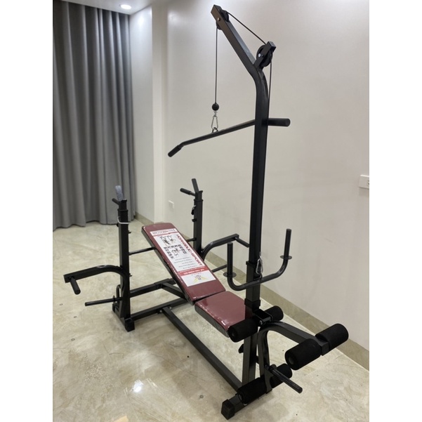 Ghế tập tạ đa năng Hoangducsport mẫu đời mới 2021 (giá chưa bao gồm tạ và đòn đẩy)