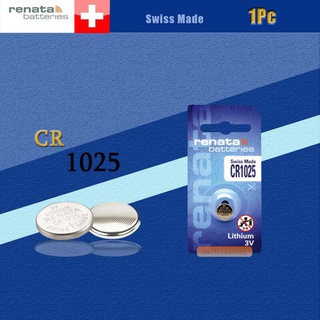 Vỉ 1 viên pin đồng xu 3v lithium cr1025 renata