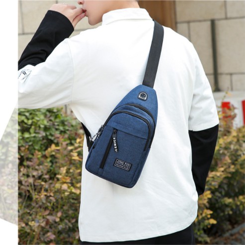 Túi đeo chéo nam vải canvas chống nước 3 ngăn phong cách Hàn Quốc - Túi chéo nam TC92 | BigBuy360 - bigbuy360.vn