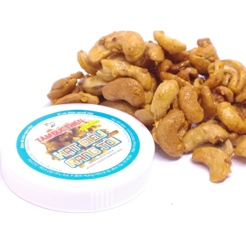 Combo 1KG Hạt Điều Rang Tỏi Ớt[Nguyên Liệu Sạch]Tâm Đức Thiện (4 x 250GR)