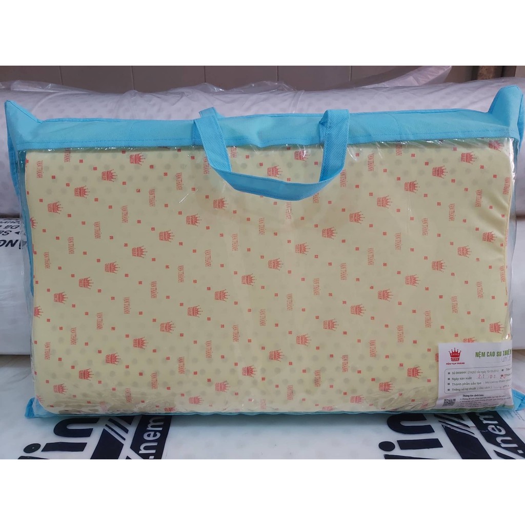 Gối cao su thiên nhiên vạn thành Sóng B 43x63x13
