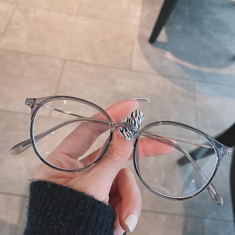 Mắt kính VIENDO gọng tròn tròng đổi màu chống ánh sáng xanh thời trang unisex (có cắt độ kính cận theo yêu cầu)