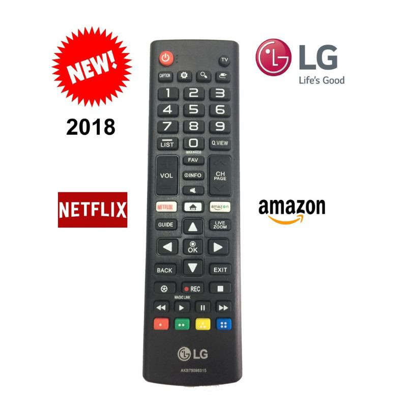 Remote điều khiển tivi LG SMART 2018 (NETFLIX-AMAZON)