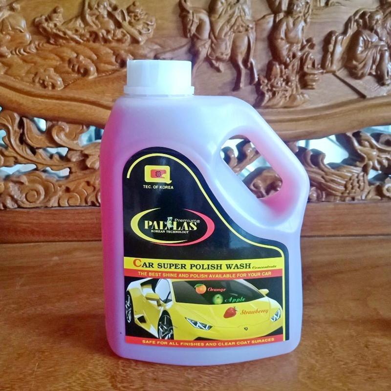 PALLAS super polish wash concentrate 1.5L.Dung dịch rửa xe siêu bảo dưỡng mặt sơn xe hơi, ô tô_P-1502(Giao ngẫu nhiên)