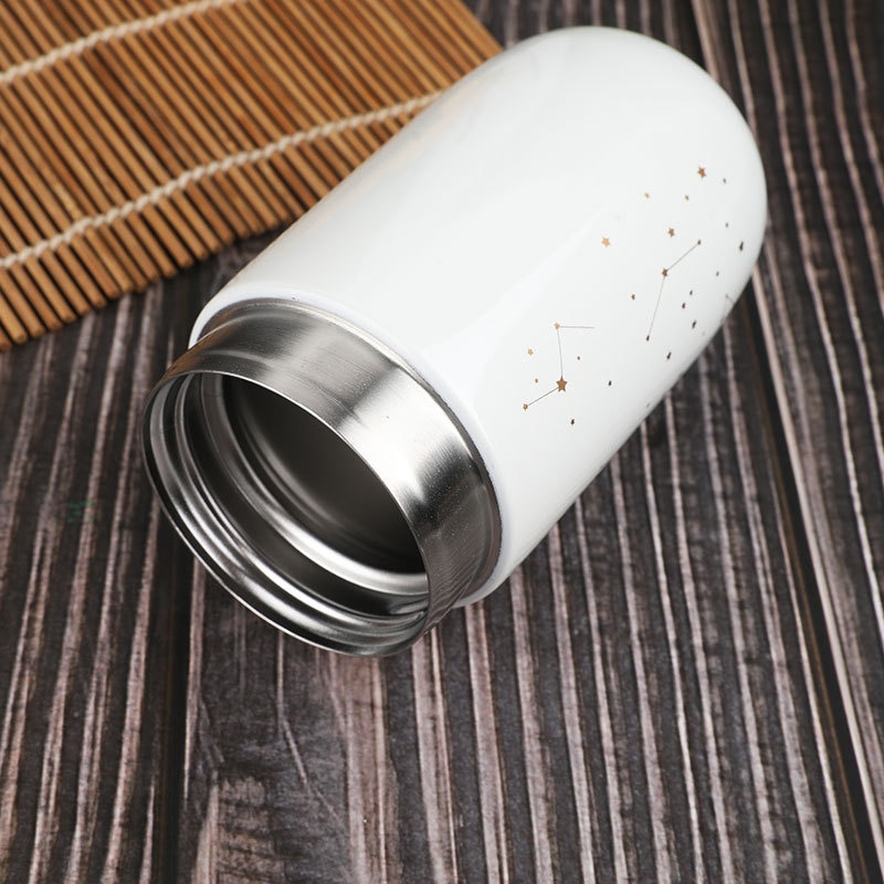 Thermos Bottle Starry Sky Mini Small Capacity Coffee Mug Stainless Steel Vacuum Flask Bottle