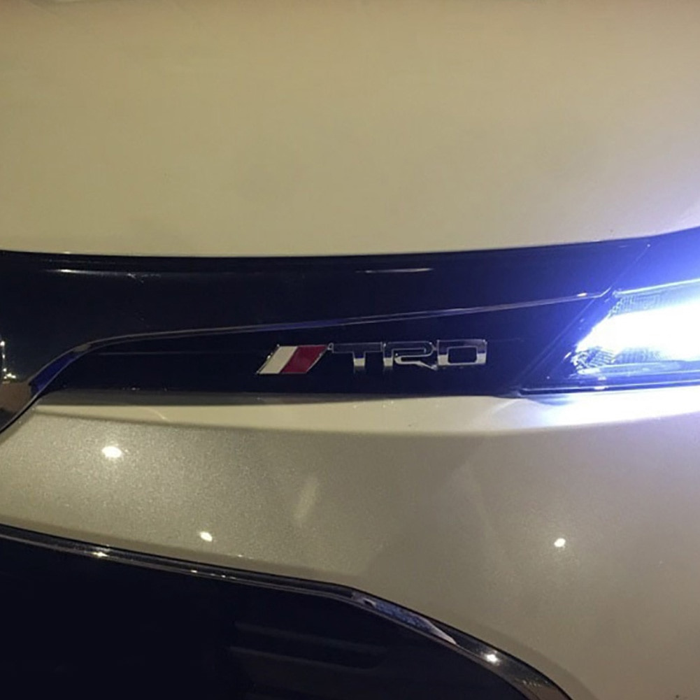 1 Miếng Dán logo TRD Bằng Kim Loại 3D Dùng Trang Trí Xe Hơi TOYOTA TRD