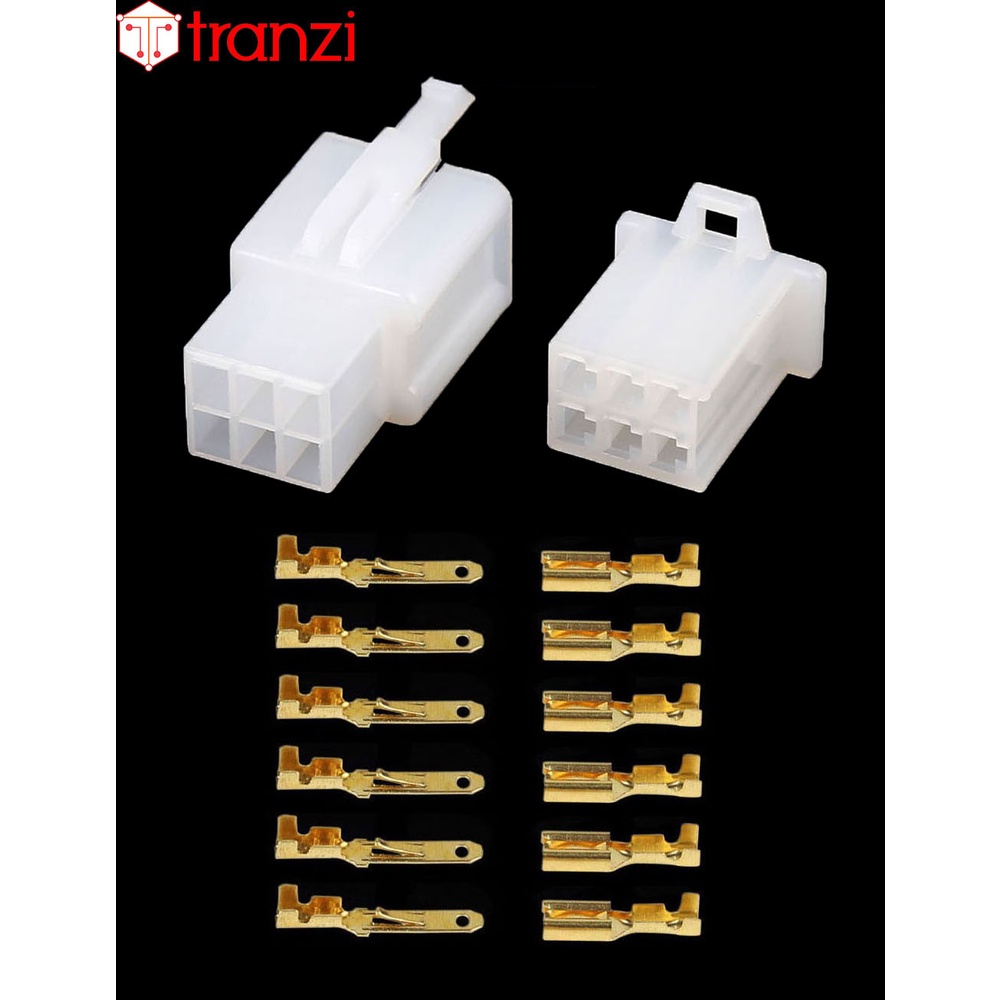 Vỏ header 2.8mm 28050 3P cái 30mm trắng - túi 10 cái