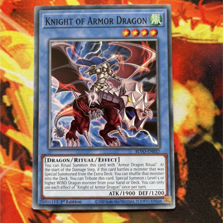 [ Đậu Phộng ] Thẻ Bài Yugioh Monster Knight of Armor Dragon - Common