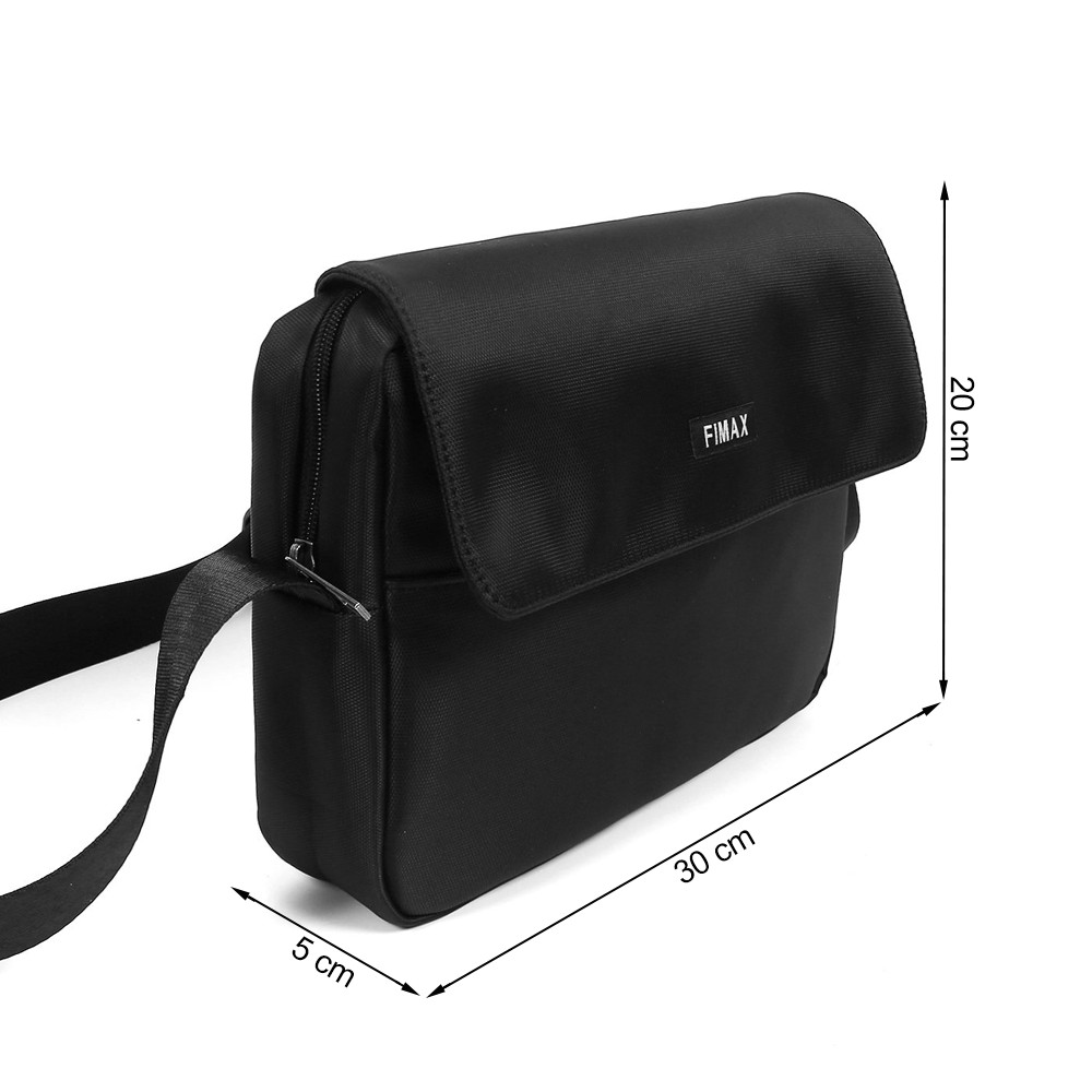 Túi đeo chéo messenger Ipad Fimax vải chống nước chống sốc kích thước lớn 28x20 cm - Túi đeo chéo thời trang nam