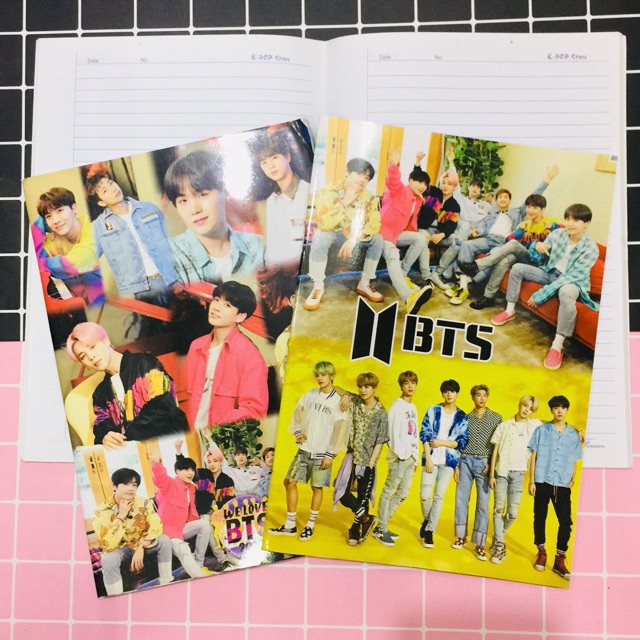 Vở BTS , tập BTS , vở KPOP BTS 2 mặt ảnh khác nhau