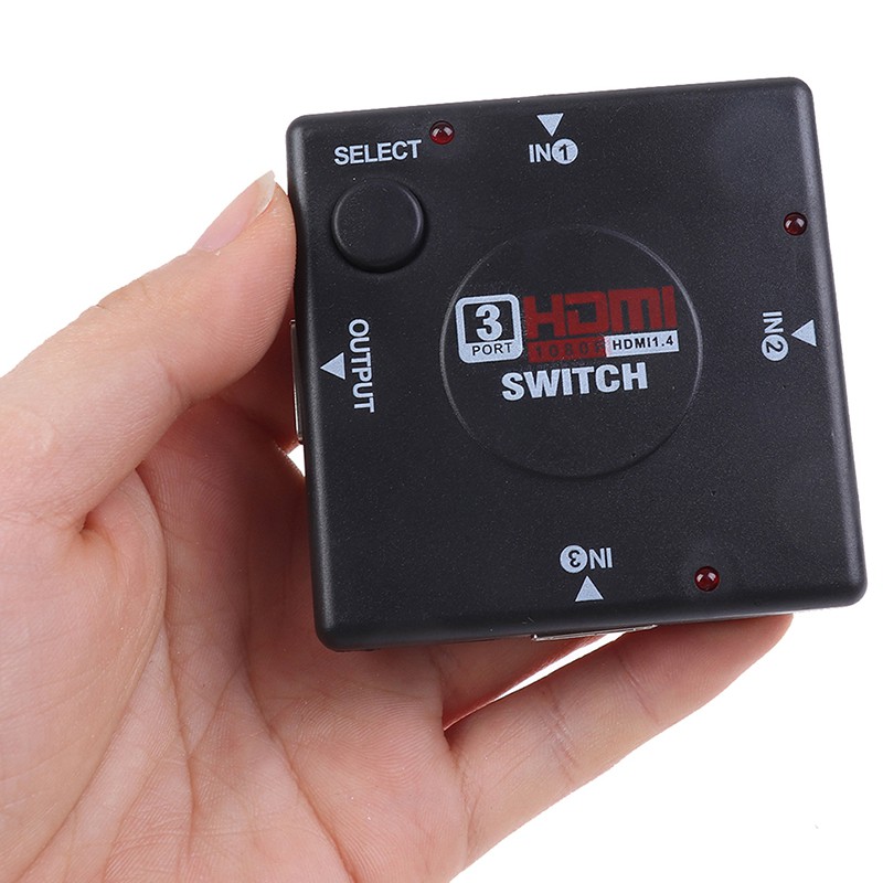 HBVN belle Hdmi 3 Port Switch AUTO Switcher Splitter Selector HUB Box Cable HDTV 2160 modish